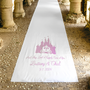 Custom Printed Poly Aisle Runner - Single Color Print