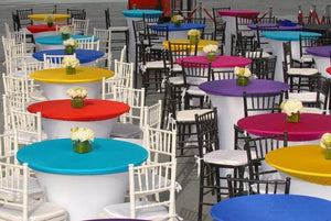36" Round Cocktail Table 30" & 42" Heights - Premier Table Linens 