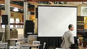 38" x 53" Poly Value Tex Projector Screen Skirt - Premier Table Linens - PTL 