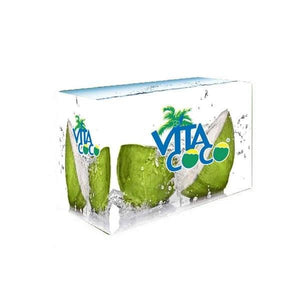 4' foot supreme fitted tablecloth with all-over print for Vita Coco Water