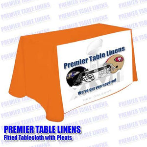 Mock-up of a front panel print table cover for the NFL