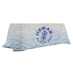 4' to 6-foot convertible table cover with all-over print for Iceman Slush Cup