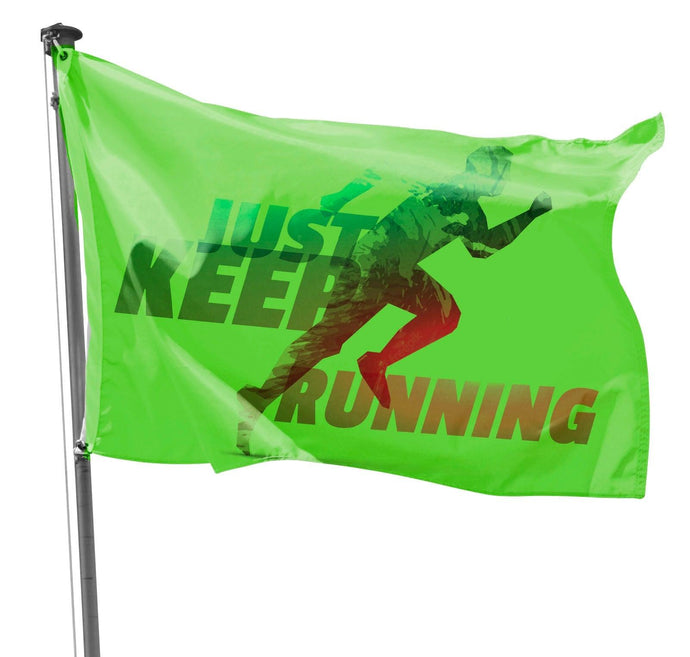 Custom printed Poly Flag for the Runners association