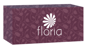 6 foot custom printed table cloth for Floria florists with all over print