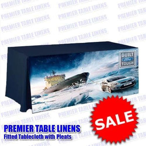 6' Custom Printed Fitted Tablecloth, promotional table cover