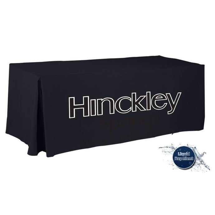 6' Custom Printed Liquid Repellent Fitted Table Cover - All Over Print - Premier Table Linens - PTL 