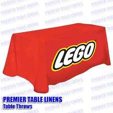 6' Custom Printed Table Throw - Front Panel Print - Premier Table Linens - PTL 