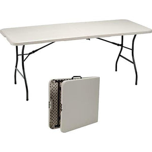6' Plastic Table 30" x 72" x 29" Folds In Half - Premier Table Linens 
