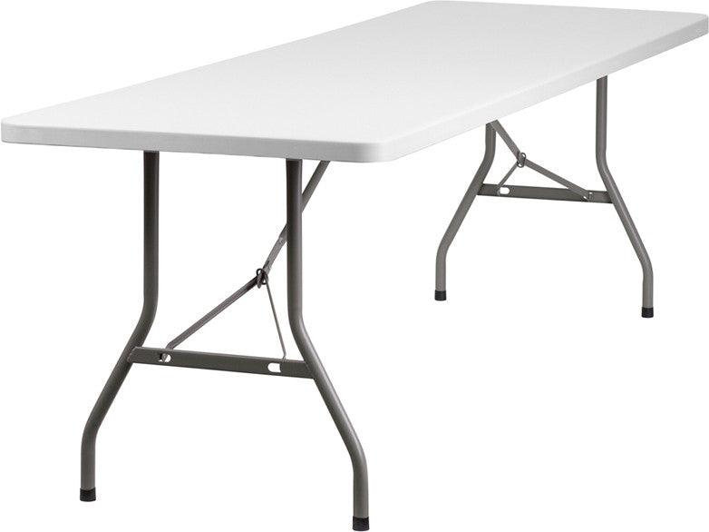 8' Plastic Folding Table 30