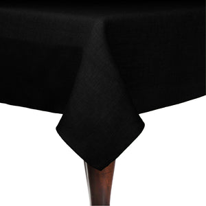 Black 90" x 132" Rectangular Havana Tablecloth - Premier Table Linens - PTL 