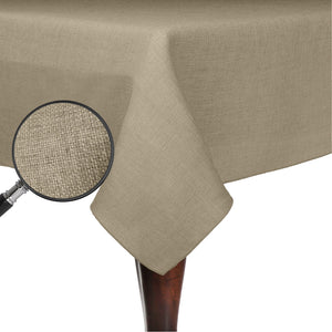 Natural 72" x 120" Rectangular Havana Tablecloth - Premier Table Linens - PTL 