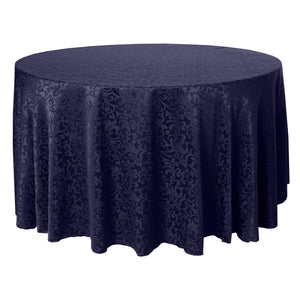 Plum 120" Round Somerset Damask Tablecloth - Premier Table Linens - PTL 