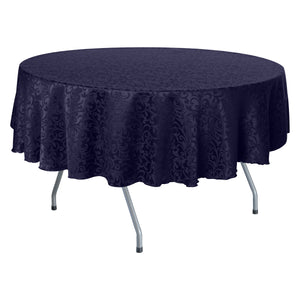 Plum 120" Round Somerset Damask Tablecloth - Premier Table Linens - PTL 