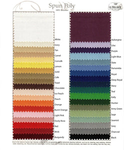 Spun Poly Fabric By The Yard 120" Wide - Premier Table Linens - PTL 