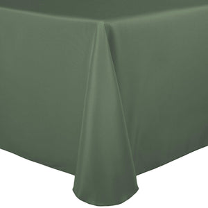 Army Green 90" x 156" Rectangular Poly Premier Tablecloth - Premier Table Linens - PTL 
