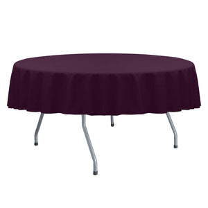 Aubergine 120" Round Spun Poly Tablecloth - Premier Table Linens - PTL 