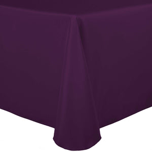 Aubergine 60" x 120" Rectangular Poly Premier Tablecloth - Premier Table Linens - PTL 