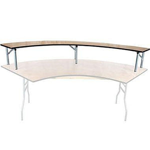 Bar Top For 60" Any Radius Serpentine Table - Premier Table Linens - PTL 