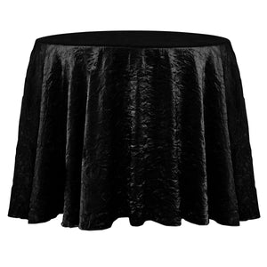 Black 120" Round Shalimar Tablecloth - Premier Table Linens - PTL 