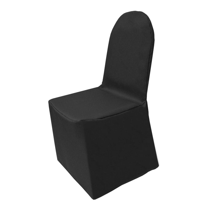 Black Poly Banquet Chair Cover - Premier Table Linens - PTL 