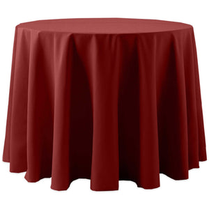 Brick 108" Round Spun Poly Tablecloth - Premier Table Linens - PTL 