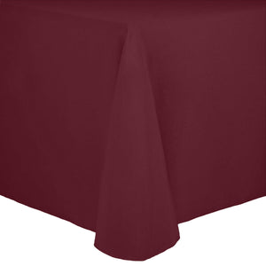 Brick 90" x 132" Rectangular Spun Poly Tablecloth - Premier Table Linens - PTL 