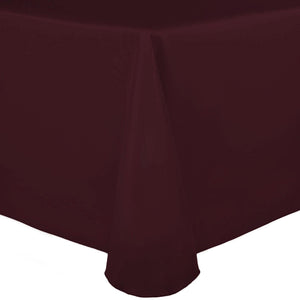 Burgundy 60" x 120" Rectangular Poly Premier Tablecloth - Premier Table Linens - PTL 