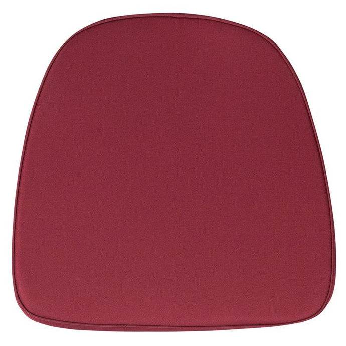 Burgundy Fabric Chiavari Chair Cushion - Soft, 1.75