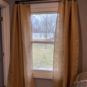 Burlap Curtains - Premier Table Linens 