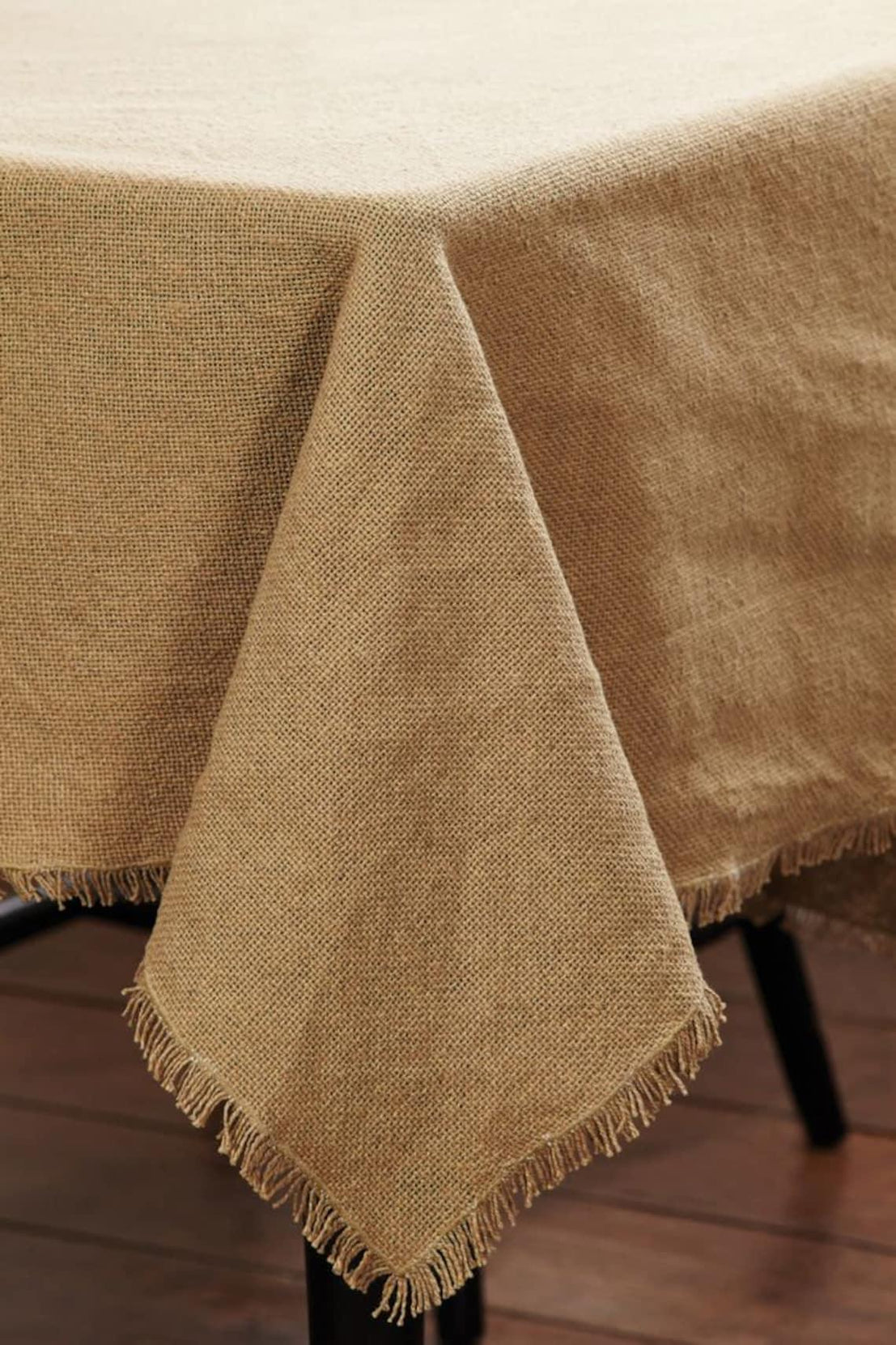 8 Feet Round Burlap Table Cloth deals With Fringe State Of Texas and Crosses & Squares