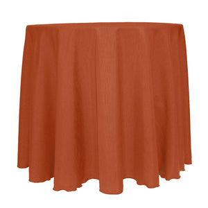 Burnt Orange 132" Round Majestic Tablecloth - Premier Table Linens - PTL 