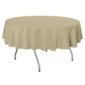 Cafe 114" Round Saxony Damask Tablecloth - Premier Table Linens - PTL 