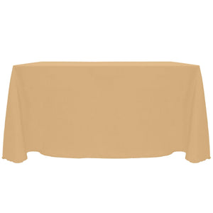 Camel 90" x 156" Rectangular Majestic Tablecloth - Premier Table Linens - PTL 