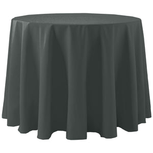 Charcoal 120" Round Spun Poly Tablecloth - Premier Table Linens - PTL 
