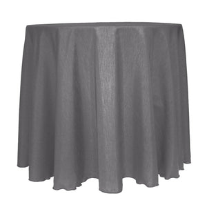 Charcoal 132" Round Majestic Tablecloth - Premier Table Linens - PTL 