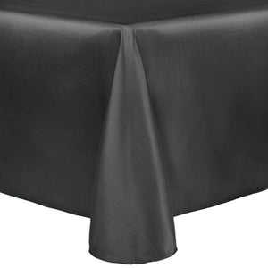 Charcoal 60" x 120" Rectangular Majestic Tablecloth - Premier Table Linens - PTL 