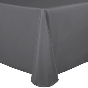 Charcoal 60" x 120" Rectangular Poly Premier Tablecloth - Premier Table Linens - PTL 