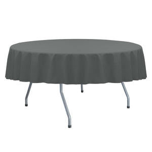 Charcoal 90" Round Spun Poly Tablecloth - Premier Table Linens - PTL 