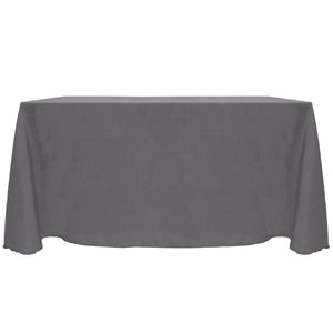 Charcoal 90" x 132" Rectangular Majestic Tablecloth - Premier Table Linens - PTL 
