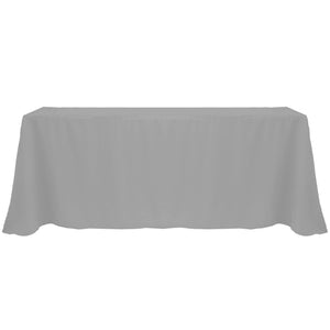 Charcoal 90" x 156" Rectangular Poly Premier Tablecloth - Premier Table Linens - PTL 