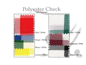 Checkered tablecloth color swatches