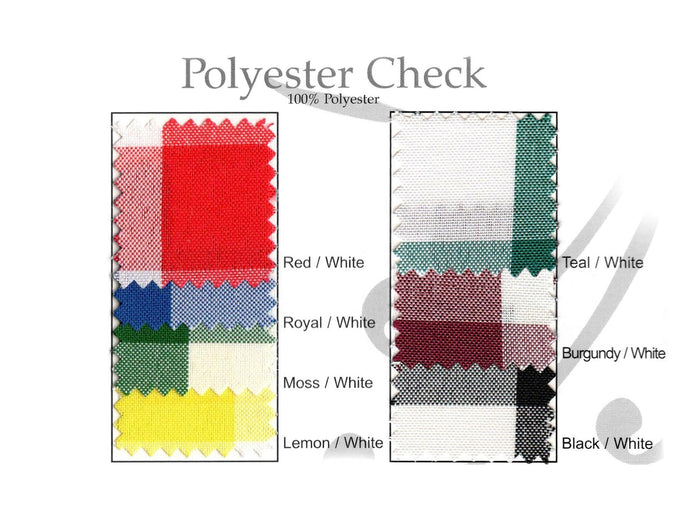 Checkered Swatch Card & Samples - Premier Table Linens - PTL 