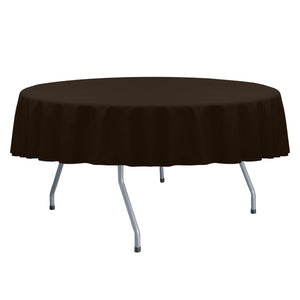 Chocolate 108" Round Spun Poly Tablecloth - Premier Table Linens - PTL 