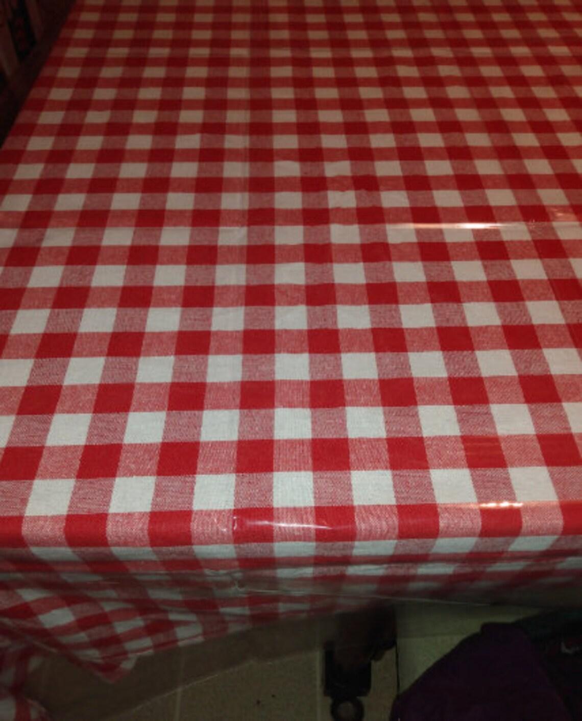 Trinity Jacquard Checkered Tablecloth, Water Resistant 190gsm Fabric Table  Cloth Cover Protector : Target