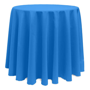 Cobalt 120" Round Poly Premier Tablecloth - Premier Table Linens - PTL 