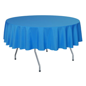 Cobalt 132" Round Poly Premier Tablecloth - Premier Table Linens - PTL 