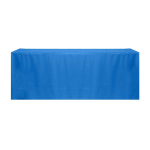 Cobalt 18" x 72" x 29" Rectangular Fitted Tablecloth Poly Premier - Premier Table Linens - PTL 