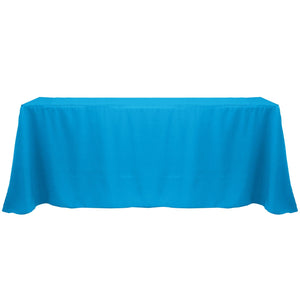 Cobalt 90" x 132" Rectangular Poly Premier Tablecloth - Premier Table Linens - PTL 