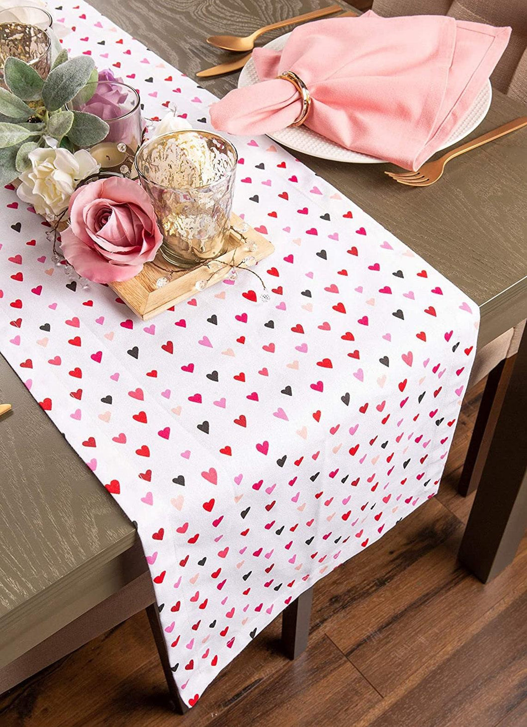 Confetti Hearts Table Runner - Premier Table Linens - PTL 