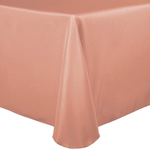 Coral 60" x 120" Rectangular Poly Premier Tablecloth - Premier Table Linens - PTL 